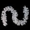 Northlight 9' x 12" Pre-Lit White Crystal Spruce Artificial Christmas Garland - Clear AlwaysLit Lights